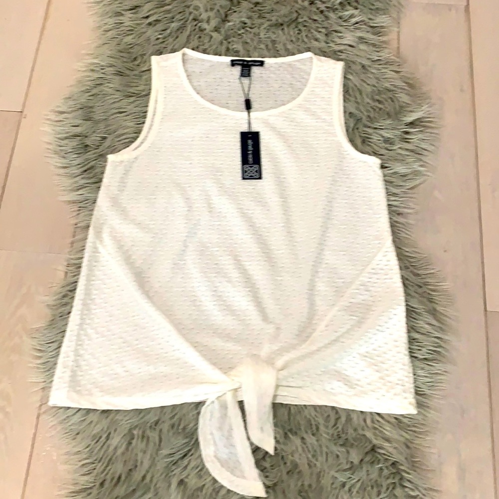 🦋Cable&Gauge🦋🦋great tie-front tops💗💜❣️ - Picture 1 of 5